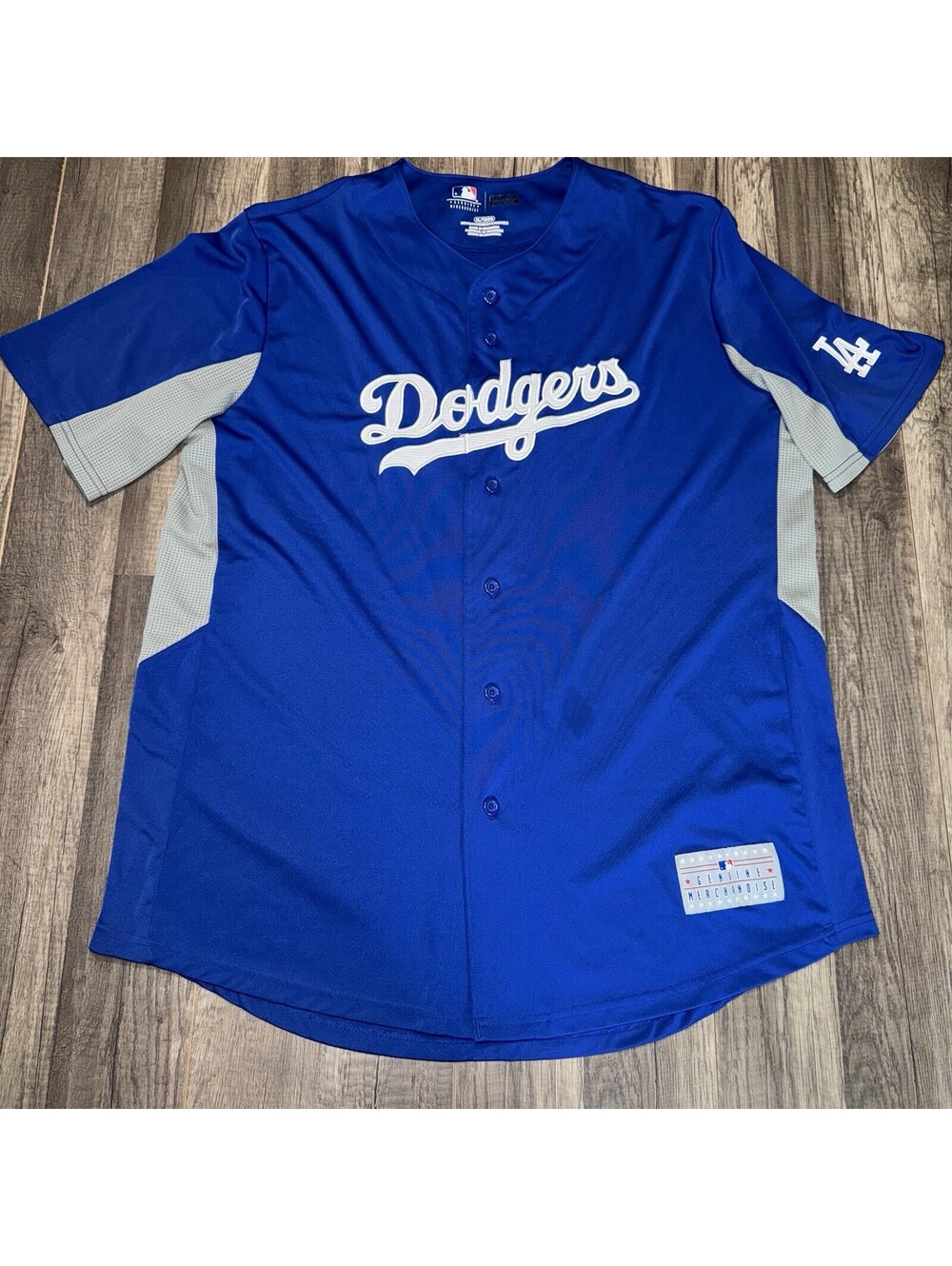 Los Angeles Dodgers MLB TX3 Cool Blue Batting Practice Jersey Men's XL